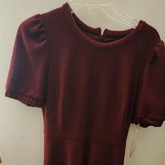 Gal Meets Glam Collection Kristen Burgundy dress - Picture 1 of 6